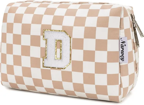 Miniatura 175 de Narwey Bolsa de maquillaje con inicial, regalos de graduación para adolescentes, niñas, niños y adolescentes, cosas de moda de 6 a 18 años, bolsa