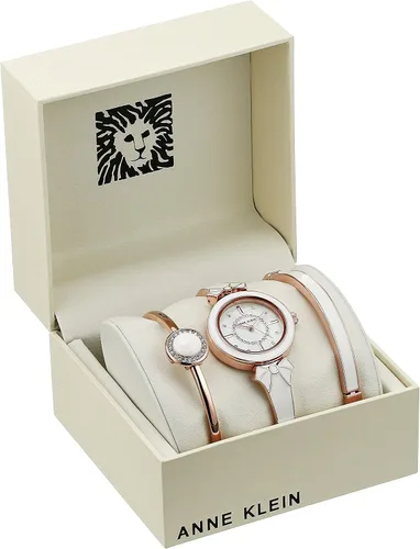 Miniatura 2 de Anne Klein AK3338WTST - Reloj de pulsera para mujer, tono dorado rosa y blanco, con detalles de cristal, BlancoOro rosa, AK3338WTST