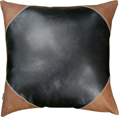 Miniatura 25 de Funda de almohada de piel de cordero – Funda de cojín para sofá – Fundas decorativas para sala de estar o dormitorio, 14 x 14 pulgadas – Negro