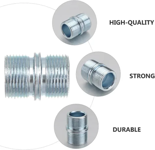 Miniatura 7 de DOITOOL Juego de 4 clavijas de tornillo de tuerca de doble cabezal, 4 unidades, 1.25 x 0.90 x 1.25 pulgadas, conector de metal duradero para estante