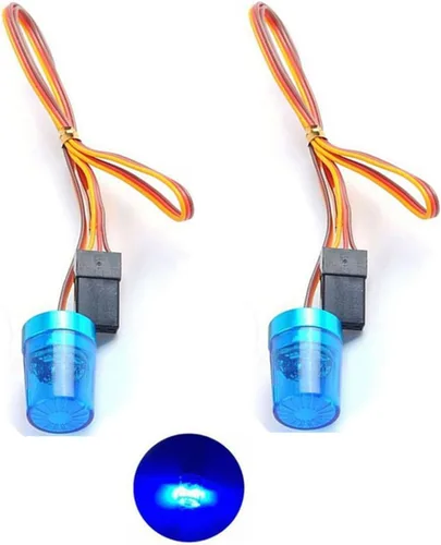 Miniatura 9 de 1/10 1/14 RC Car Led Flash Lights Police OD 9MM multifunción 360 grados giratoria lámpara intermitente para 1:10 RC off road Car 1:14 Tamiya tractor