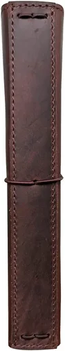 Miniatura 6 de Cubierta de cuaderno de viaje newestor con bolsillos interiores, ranuras para tarjetas y soporte para bolígrafo, tamaño A5, marrón oscuro