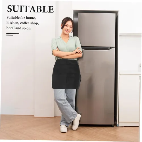 Miniatura 7 de PRETYZOOM Delantal de limpieza versátil de doble capa de poliéster al aire libre cocina estilista mujeres hombres taller utilidad camarera teléfono