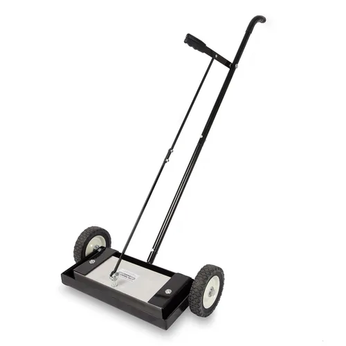 Miniatura 12 de Master Magnetics Barredora magnética con ruedas – Barredora magnética con mango ajustable – Potente herramienta magnética para uso en césped