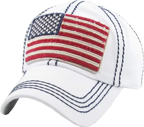 Miniatura 217 de KBETHOS Tactical Operator Collection USA Fishing Mesh Ballcap Flag Patch America Outdoors Trucker Baseball Cap
