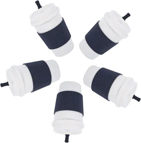 Miniatura 66 de Taza de café sellada con paja de trigo, taza de plástico portátil creativa, taza de alimentos de alto valor que acompaña a beber 16.9 fl oz/17 oz
