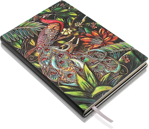 Miniatura 12 de Phoenix Cuaderno de cuero – Diario de viaje vintage Phoenix hecho a mano en 3D con papel rayado, cuaderno de bocetos de cuero fresco, diario