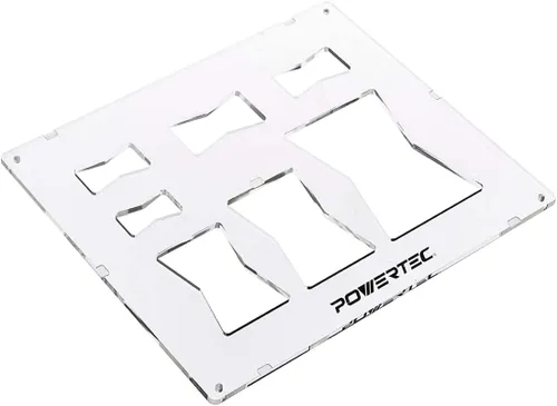 Miniatura 11 de POWERTEC 71622 - Plantillas decorativas de acrílico transparente de 12 x 10 pulgadas, plantillas de plantillas de incrustaciones