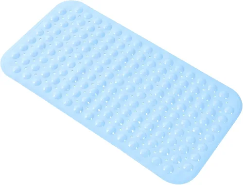 Miniatura 16 de Almohadilla de ducha antideslizante para bañera, 21 x 21 pulgadas, suave, de gran tamaño, lavable a máquina, con orificios de drenaje, ventosa
