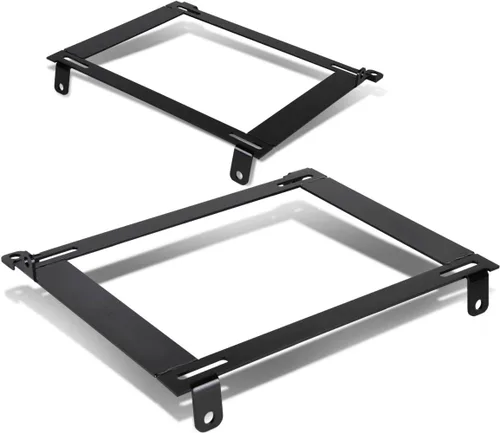 Miniatura 8 de DNA Motoring SBK-LM-350Z Par de soportes de asiento de acero tensil de montaje bajo compatibles con 350Z 03-09, negro