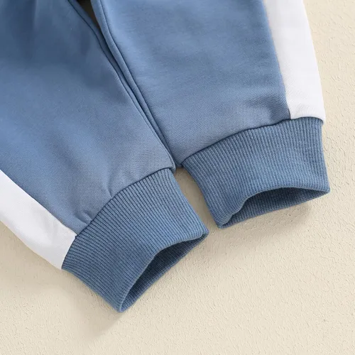 Miniatura 31 de Conjunto de sudadera de manga larga con cuello redondo y pantalones deportivos para bebés, ropa de invierno para bebé
