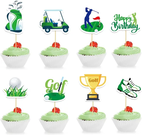 Miniatura 9 de 36 piezas de decoración para cupcakes de avión para niños, decoración para tartas de aviones, baby shower, fiesta de cumpleaños para combatientes