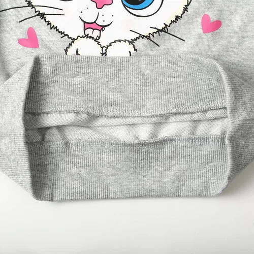 Miniatura 6 de Conjunto de 2 piezas de sudadera de manga con volantes y leggings para niñas de 2 a 10 años