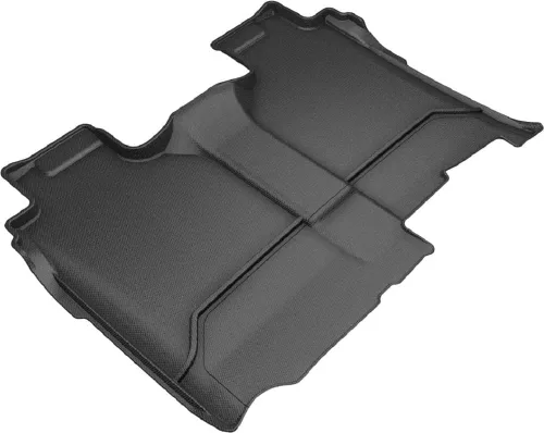 3D MAXpider Tapete Kagu de ajuste personalizado (negro) compatible con GMC Sierra/Chevrolet Silverado 1500 Crew Cab 2019-2026 / 2500HD/3500HD Crew