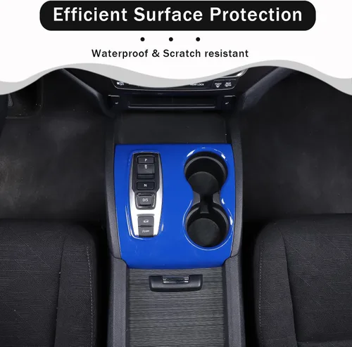 Miniatura 3 de Cubierta del panel de la palanca de cambios para Honda Pilot 2016-2022/Ridgeline 2020-2023/Passport 2019-2023, accesorios de plástico ABS para Azul