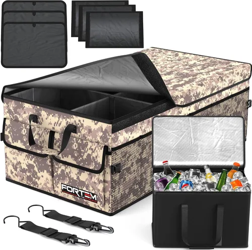Miniatura 13 de FORTEM Organizador de maletero para SUV, organizador de maletero de automóvil, almacenamiento plegable, accesorios de coche para mujeres y hombres