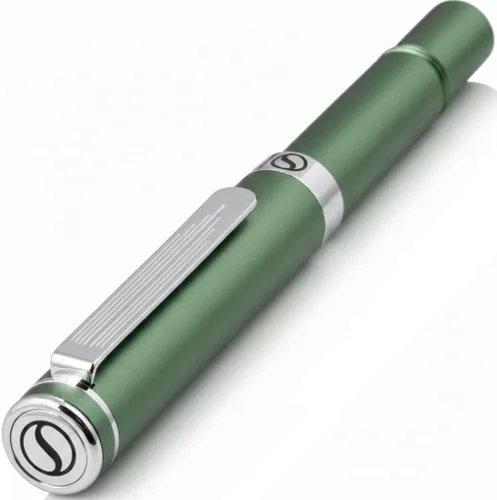 Miniatura 12 de Scriveiner Bolígrafo de Bola Negro EDC de Lujo, Impresionante Bolígrafo de Bola de Bolsillo con Acabado de Oro Real, Gran Regalo para Hombres
