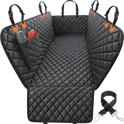 Miniatura 9 de URPOWER Funda de asiento para perro, hamaca 100% impermeable, 600D, resistente, a prueba de arañazos, antideslizante, duradera, suave