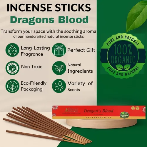 Miniatura 5 de Bless-Dragons-Blood 100% natural hecho a mano sumergido a mano orgánico sin químicos sin carbón purificación relajación positividad yoga meditación