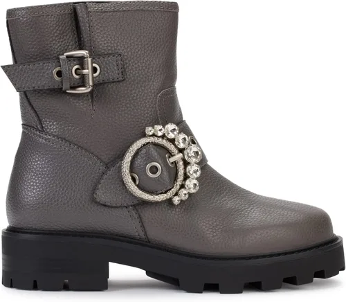 Miniatura 5 de KARL LAGERFELD Botín Marceau con suela de lengüeta para mujer con botas de combate con detalles de cristal