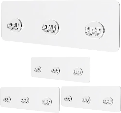 Tiras adhesivas de ducha, calcomanías de repuesto para montaje en pared, ganchos de succión grandes y fuertes para almacenamiento de baño, estantes
