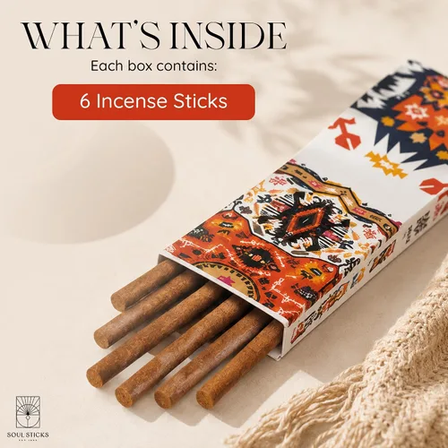 Miniatura 5 de SOUL STICKS Maya Palo Santo - Varillas de incienso limpiadoras 6 varillas por paquete fabricadas en Perú (Palo Santo)