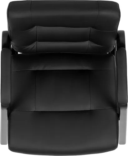 Miniatura 8 de Flash Furniture Darwin Flash Fundamentals LeatherSoft - Silla de recepción ejecutiva, moderna silla copetuda para sala de estar u oficina