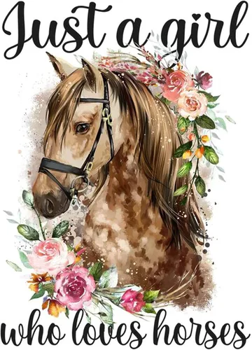 FOXKISS Kit de manualidades, pintura de puntos de diamante de perforación completa para adultos, diseño de caballo, 12 x 16 pulgadas