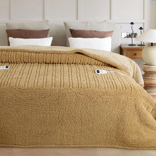 Miniatura 22 de Heated Blanket Electric Blanket Queen - Fast Heating Blanket Throw Dual Control Double Sided Sherpa with 10 Heating Levels & 2-10 Hours Auto Off