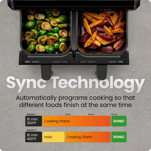 Miniatura 6 de Chefman Freidora de aire – Freidora de aire compacta de 4 cuartos de galón para comidas rápidas y fáciles, cuenta con tecnología Hi-Fry para una