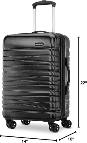 Miniatura 7 de Samsonite Equipaje expandible unisex Evolve Se Hardside con ruedas giratorias dobles, negro ( Bass Black ), Evolve Se Hardside - Equipaje expandible
