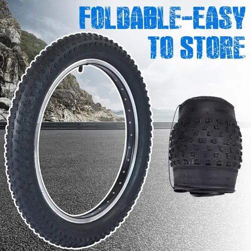 Miniatura 3 de Neumático de bicicleta Fat Bike de 20 x 3 pulgadas, compatible con neumático de bicicleta de montaña y bicicleta de playa Agarre fuerte (1 neumático)