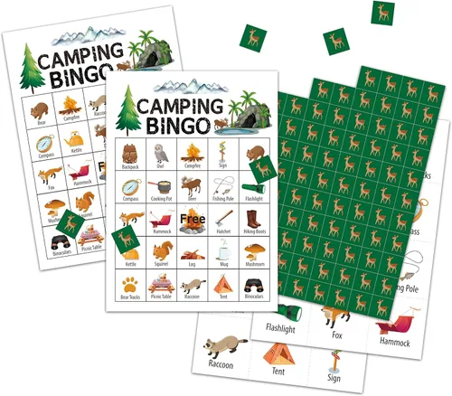 Miniatura 7 de Tarjetas de bingo de jardín, juego temático de jardín para 24 jugadores, actividades de bingo para adultos, suministros de decoración de fiesta