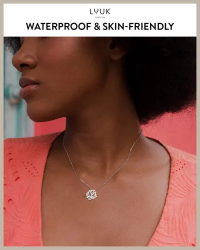 Miniatura 3 de LUUK LIFESTYLE Collares de acero inoxidable para mujer con colgante, tarjeta de joyería de moda con frase de felicidad, amuleto de la suerte, regalo