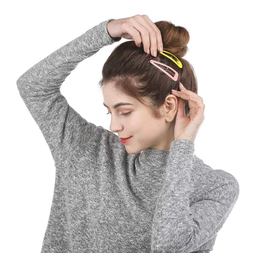 Miniatura 3 de Funtopia - 40 pinzas para el cabello a presión para mujeres y niñas, 40 unidades de 2.8 in / 2.8 pulgadas de largo, pinzas de metal antideslizantes