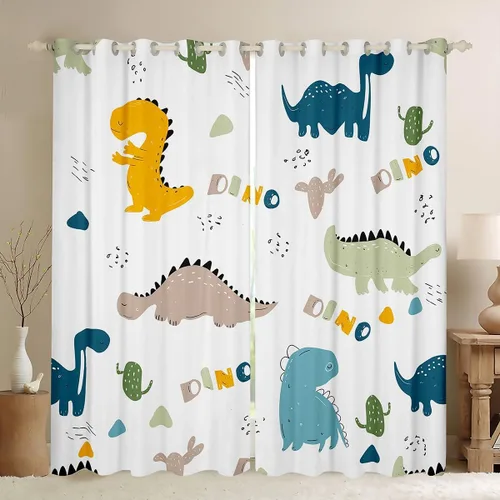 Miniatura 21 de Feelyou Cortinas opacas con estampado de leopardo para dormitorio, sala de estar, safari, cortinas de oscurecimiento de habitación con purpurina