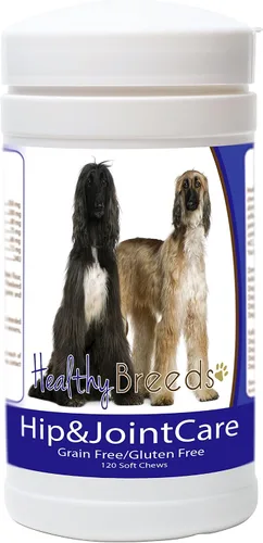 Healthy Breeds Afghan Hound - Cuidado de cadera y articulaciones, 120 unidades