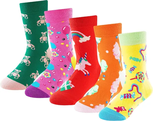Crazy Socks for Boys Girls Socks 10-12 Years Old Kids Fun Dress Novelty Silly Birthday Christmas Gift Pizza Socks