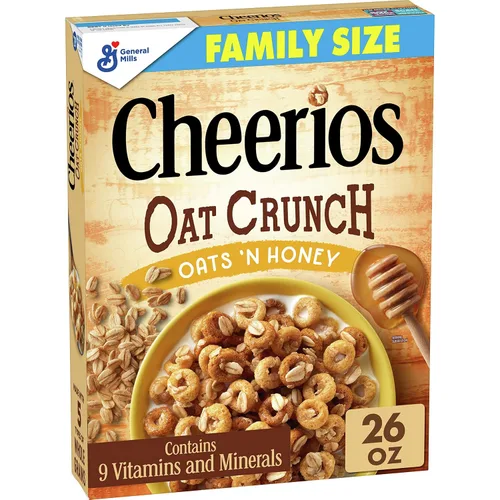 Miniatura 11 de Cheerios Cereal de desayuno crujiente de avena y canela, 15.2 oz