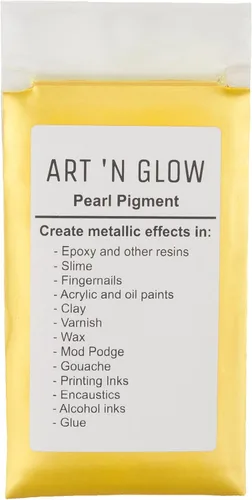 Miniatura 7 de Art 'N Glow Pigmento en polvo de perla de mica, 0.88 onzas, pigmento de perla fina para resina epoxi, gran opción para creativos, pinturas
