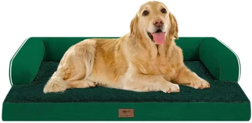 Miniatura 39 de Cama ortopédica impermeable para perros pequeños, cama para perros de tamaño mediano, cómoda cama para mascotas y gatos con lados, funda extraíble