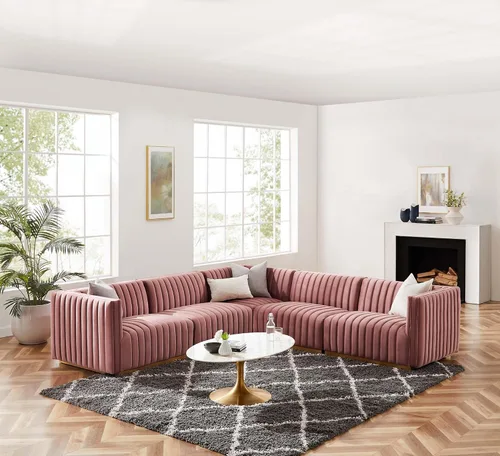 Miniatura 30 de Modway Conjure Seccional, Oro Negro