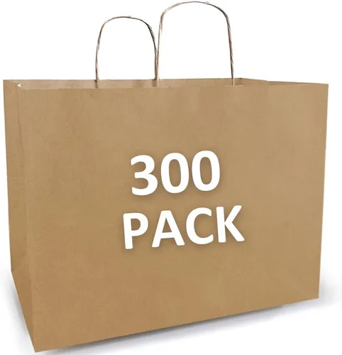 Miniatura 19 de Qutuus Bolsas de papel blanco con asas a granel, 100 bolsas de regalo blancas de 8 x 4.5 x 10 pulgadas, bolsas de papel kraft reciclables, bolsas