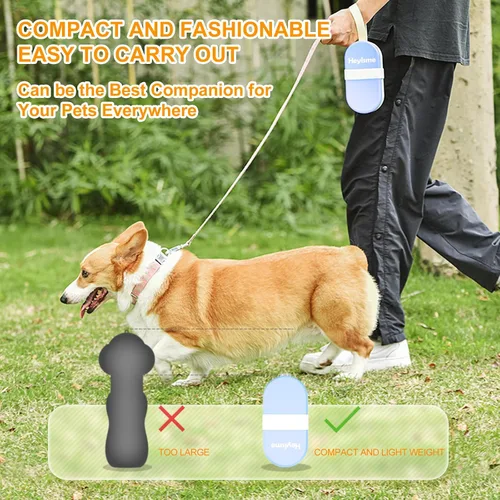 Miniatura 6 de Tazón y botella de agua 2 en 1 para perros, recipiente grande de alimentos para golosinas para perros, bistec, palitos, barras, dispensador portátil
