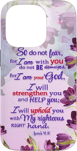 Miniatura 17 de So Do Not Fear for I 'm with You Isaías 41:10 - Funda cristiana para iPhone 17