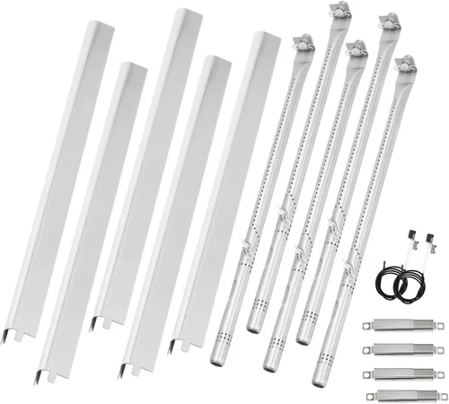 Miniatura 9 de Piezas de repuesto para Charbroil Performance 2 quemadores 463630021 463660421 463655621 463630422 463654022 463655021, quemador y placa de calor