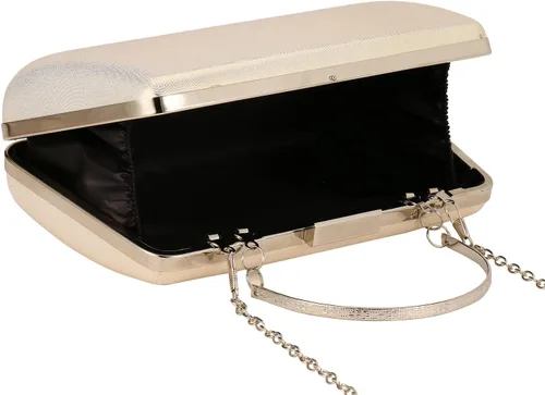 Miniatura 6 de ZHANNI Elegante caja de embrague de noche para mujer, con marco de metal, bolso de noche, bolso de mano, boda, graduación, fiesta, novia, embrague