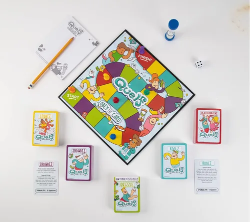 Miniatura 2 de Spin Master Quelf Juego de Mesa: juego de fiesta para adolescentes y adultos - Obedece las cartas para ganar una noche de juego familiar - 300
