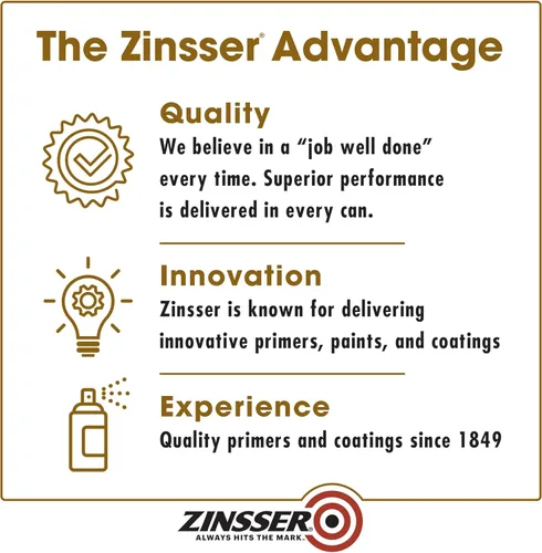 Miniatura 8 de Zinsser 3608 Imprimador en aerosol para cubrir manchas, de base de aceite, 13 onzas, blanco