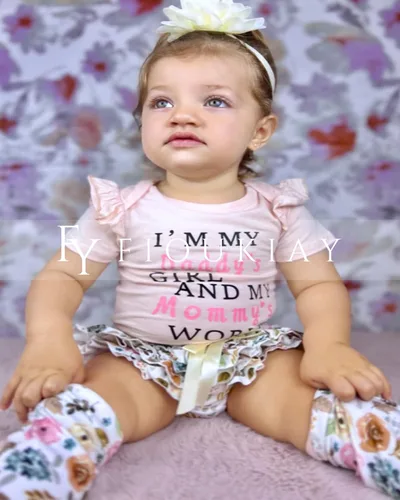 Miniatura 4 de fioukiay Conjunto de ropa para bebé recién nacida, conjunto de pantalones cortos, conjunto floral de verano